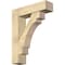 Ekena Millwork Merced Block Rough Sawn Bracket w/ Offset Brace, Douglas Fir, 8"W x 30"D x 38"H BKT0806X30X38MRC05RDF - alternate 1